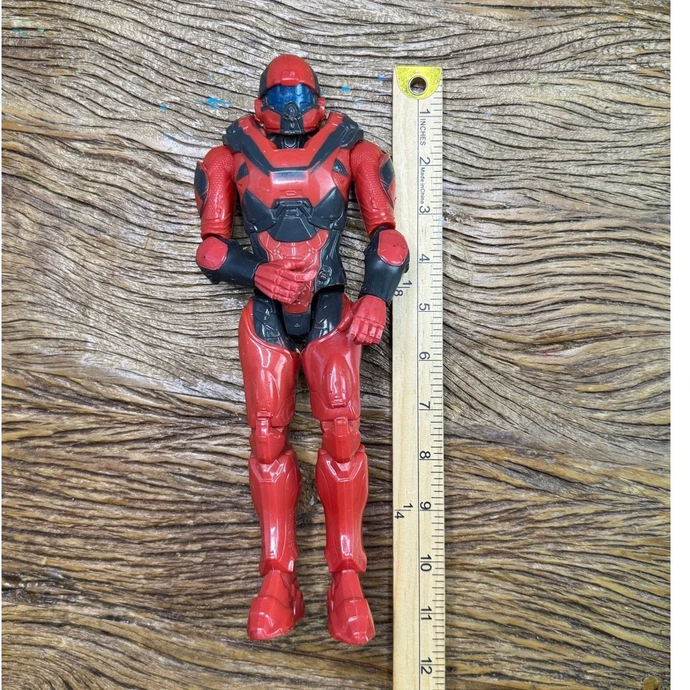 Halo Spartan Action Figure 12 Inch Red Black Armor Wicked Cool Toys Xbox UNSC